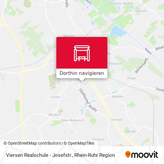 Viersen Realschule - Josefstr. Karte