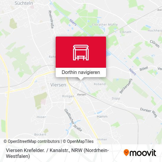 Viersen Krefelder. / Kanalstr. Karte
