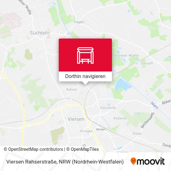 Viersen Rahserstraße Karte