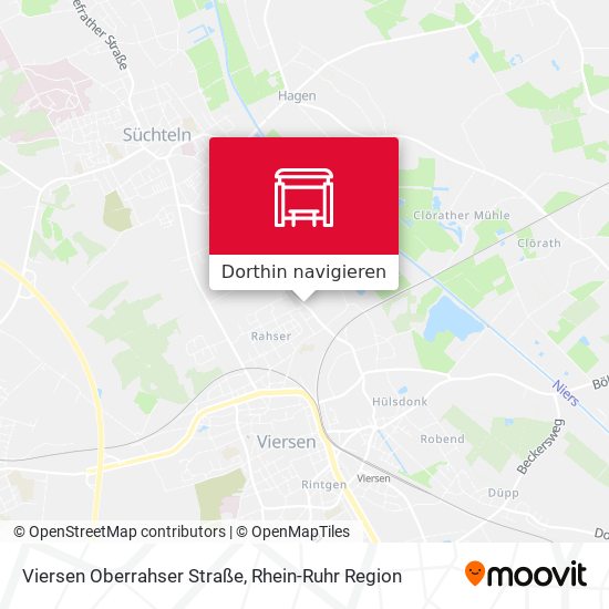 Viersen Oberrahser Straße Karte