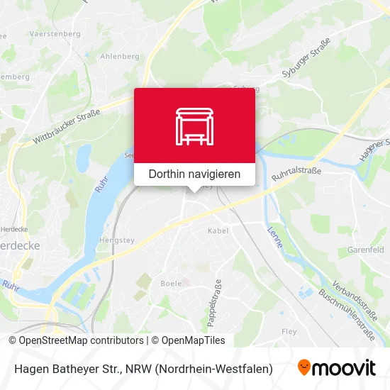 Hagen Batheyer Str. Karte