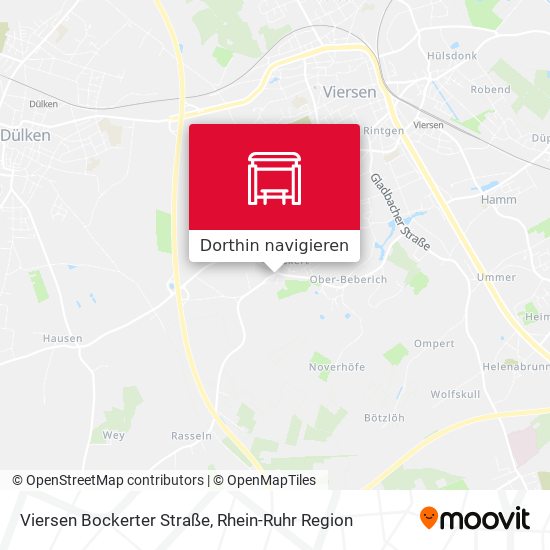 Viersen Bockerter Straße Karte