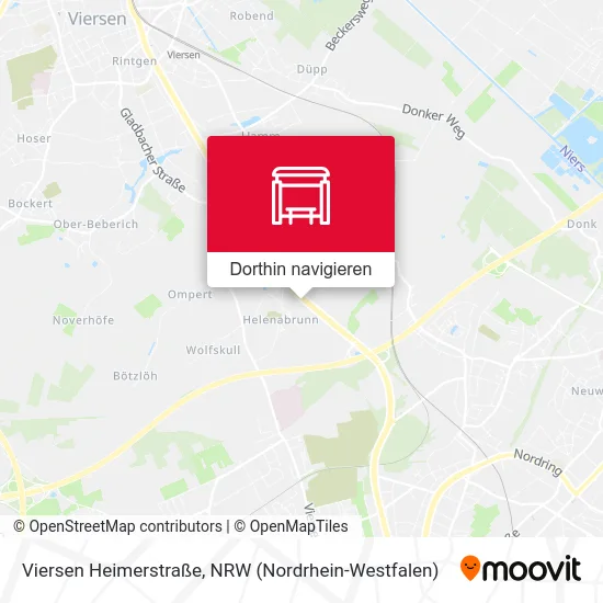 Viersen Heimerstraße Karte
