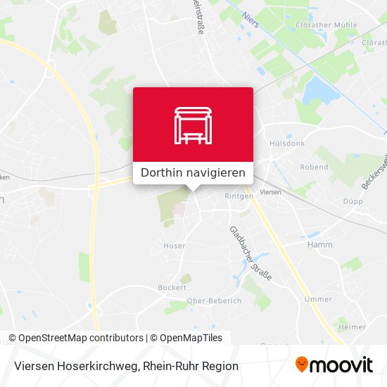 Viersen Hoserkirchweg Karte