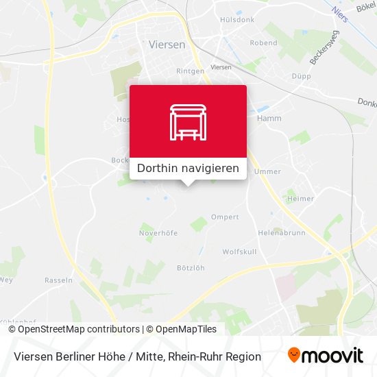 Viersen Berliner Höhe / Mitte Karte