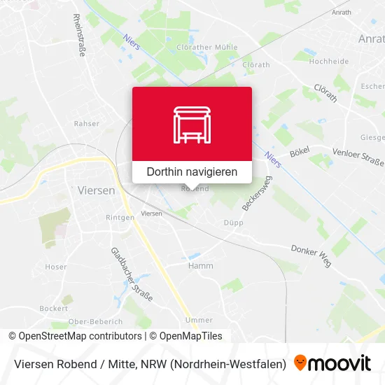 Viersen Robend / Mitte Karte