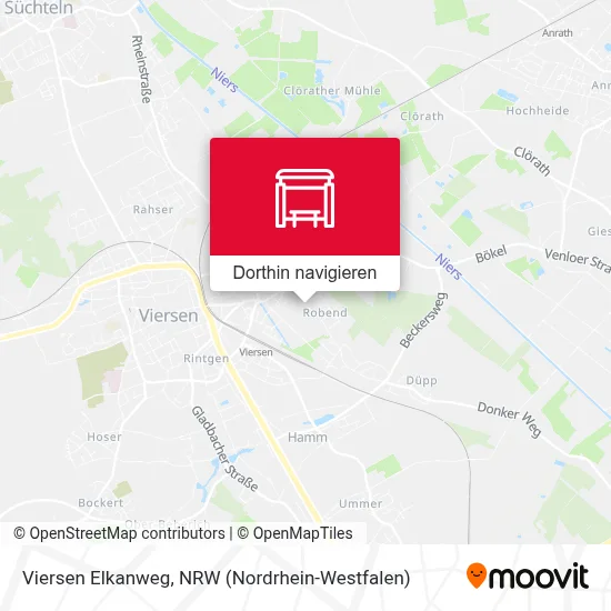 Viersen Elkanweg Karte