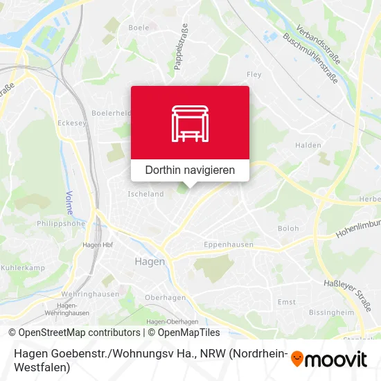 Hagen Goebenstr./Wohnungsv Ha. Karte