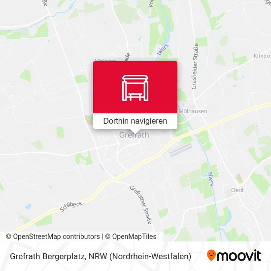 Grefrath Bergerplatz Karte