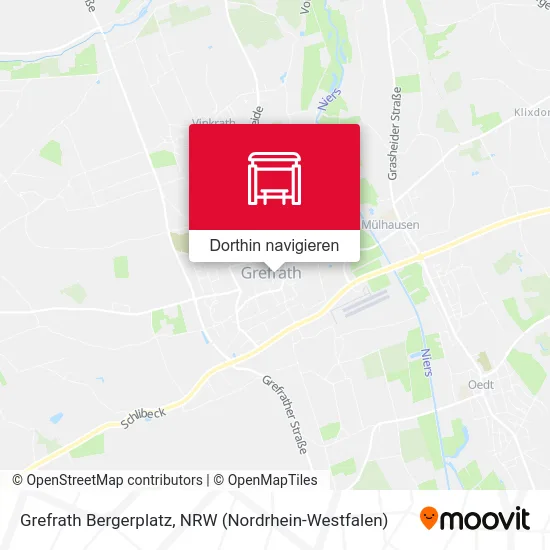 Grefrath Bergerplatz Karte