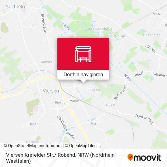 Viersen Krefelder Str./ Robend Karte