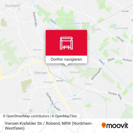 Viersen Krefelder Str./ Robend Karte