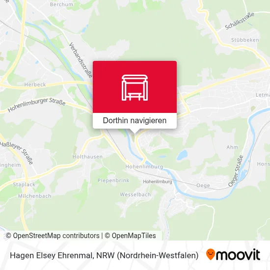 Hagen Elsey Ehrenmal Karte