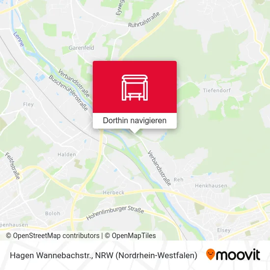 Hagen Wannebachstr. Karte