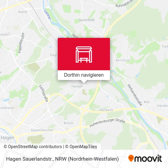 Hagen Sauerlandstr. Karte