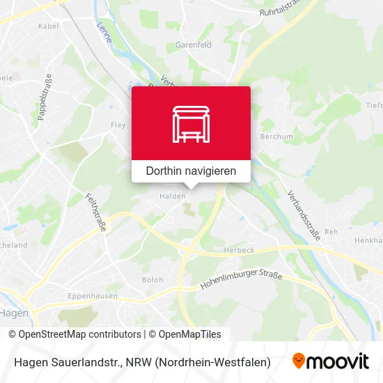 Hagen Sauerlandstr. Karte