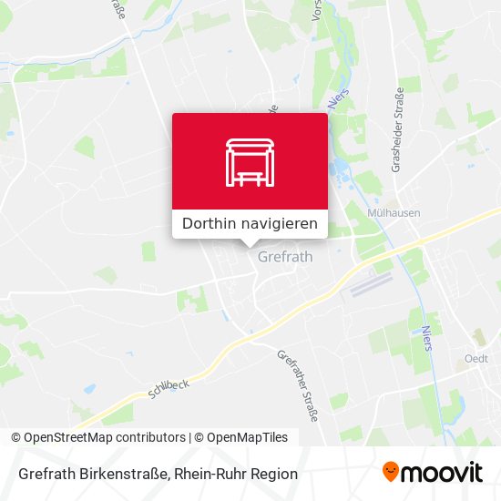 Grefrath Birkenstraße Karte