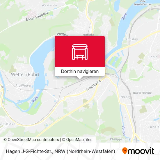 Hagen J-G-Fichte-Str. Karte