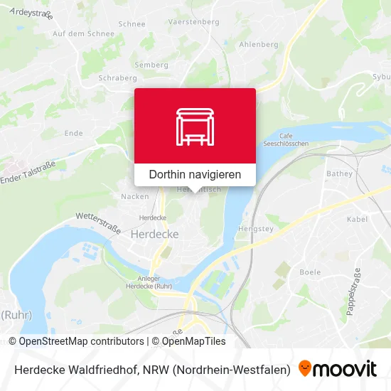 Herdecke Waldfriedhof Karte