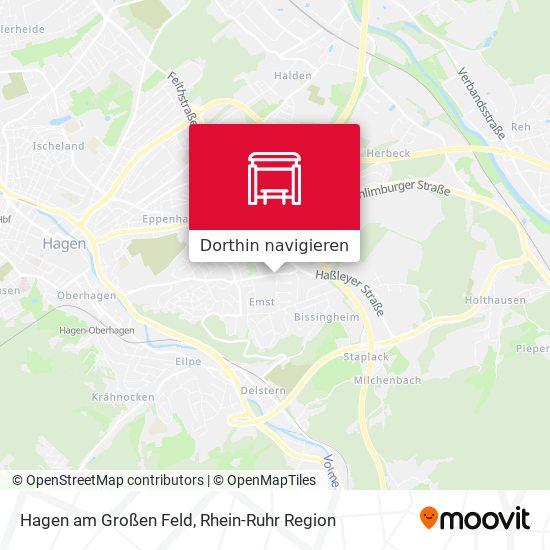 Hagen am Großen Feld Karte