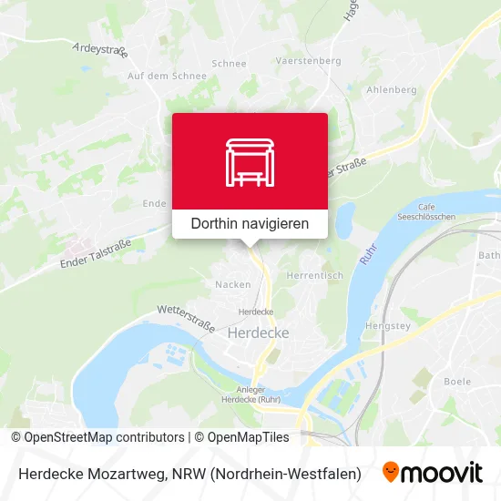 Herdecke Mozartweg Karte