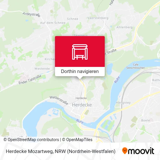 Herdecke Mozartweg Karte