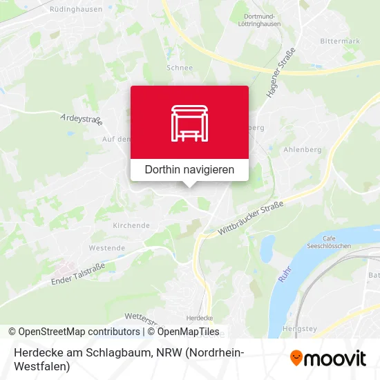 Herdecke am Schlagbaum Karte