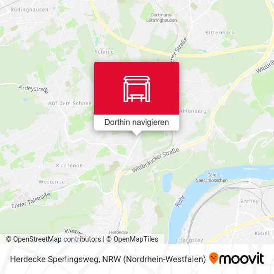 Herdecke Sperlingsweg Karte