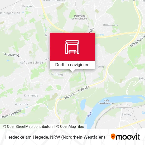 Herdecke am Hegede Karte