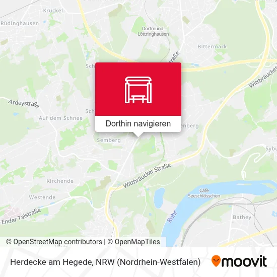 Herdecke am Hegede Karte