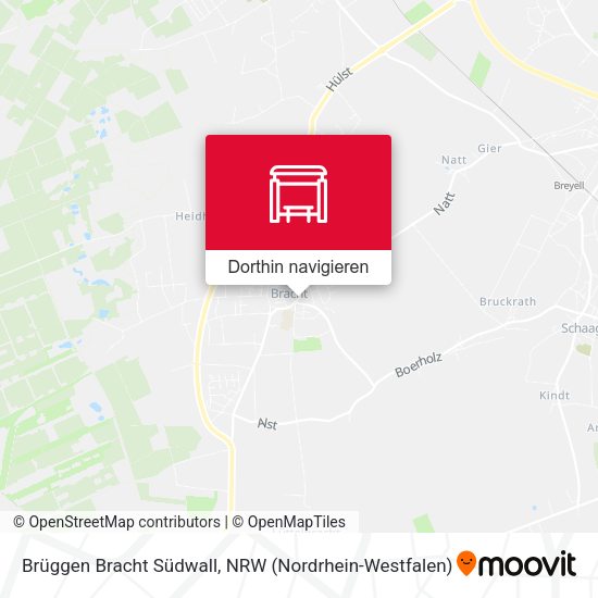 Brüggen Bracht Südwall Karte