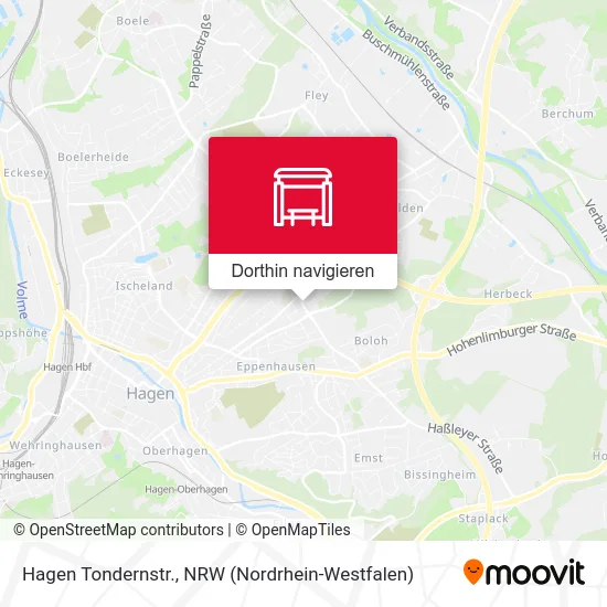 Hagen Tondernstr. Karte