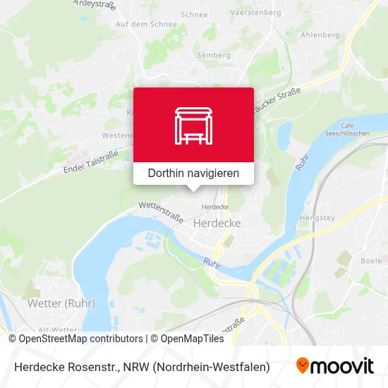 Herdecke Rosenstr. Karte