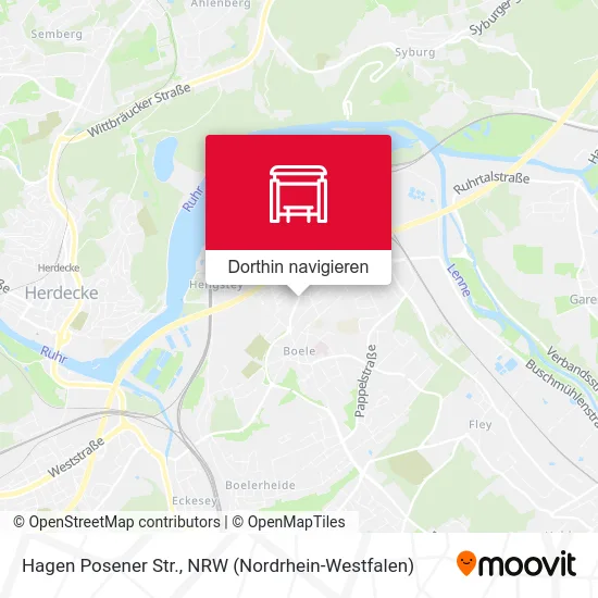 Hagen Posener Str. Karte