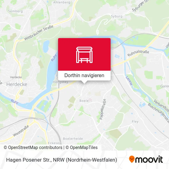 Hagen Posener Str. Karte