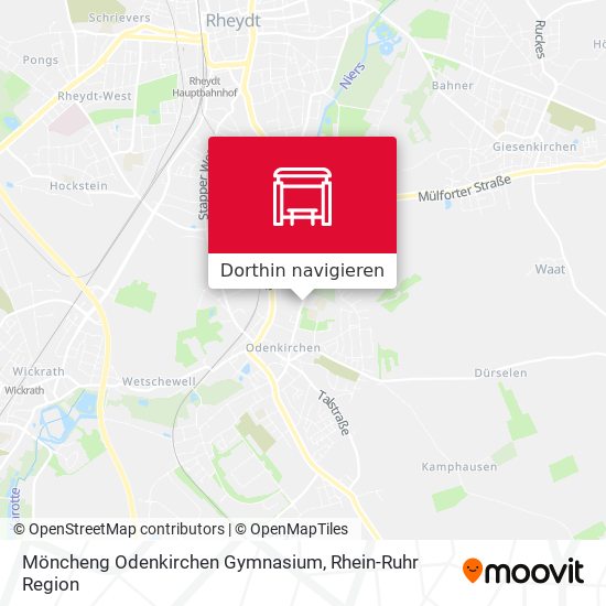 Möncheng Odenkirchen Gymnasium Karte