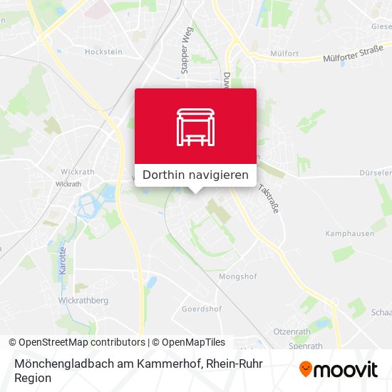 Mönchengladbach am Kammerhof Karte