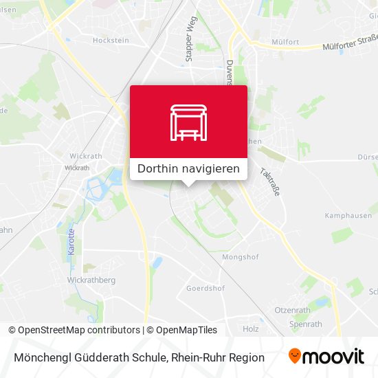Mönchengl Güdderath Schule Karte