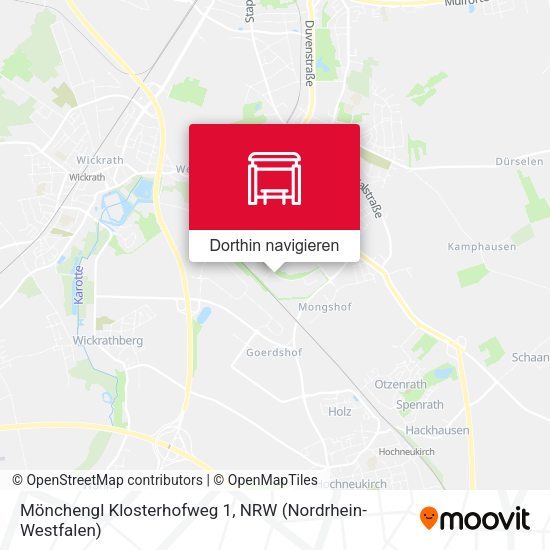 Mönchengl Klosterhofweg 1 Karte