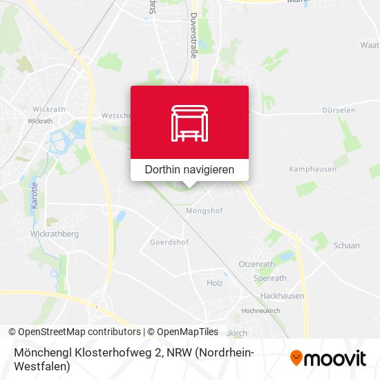Mönchengl Klosterhofweg 2 Karte