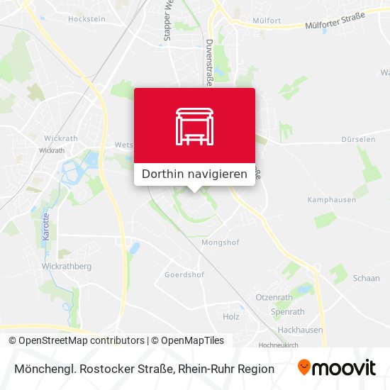 Mönchengl. Rostocker Straße Karte