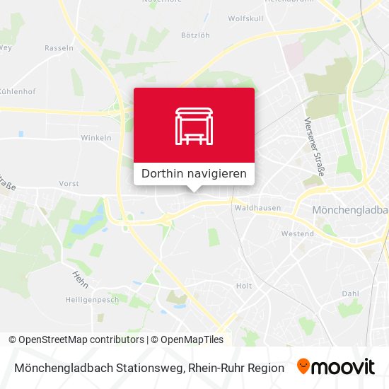Mönchengladbach Stationsweg Karte