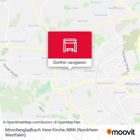 Mönchengladbach Venn Kirche Karte