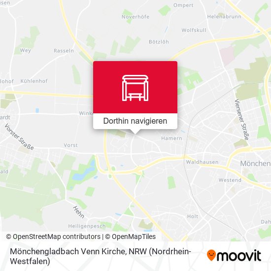 Mönchengladbach Venn Kirche Karte