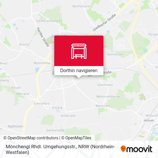 Mönchengl Rhdl. Umgehungsstr. Karte