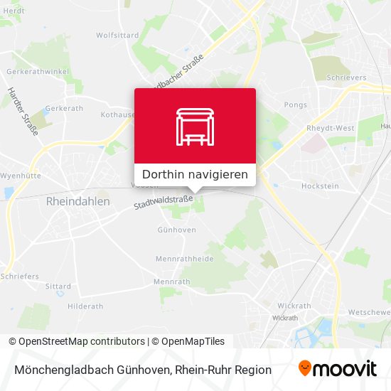 Mönchengladbach Günhoven Karte