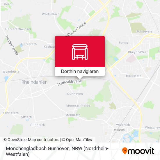 Mönchengladbach Günhoven Karte