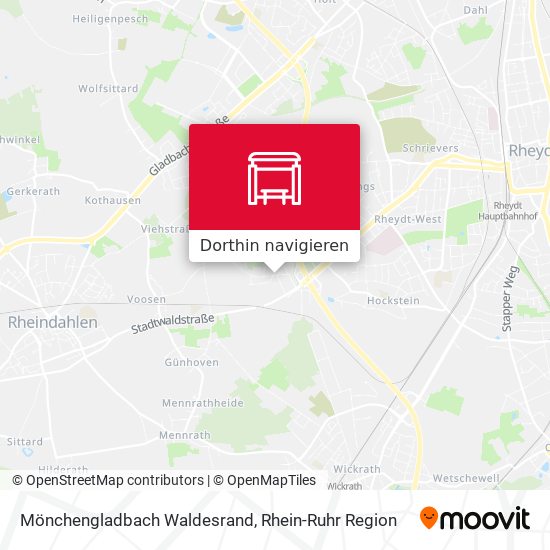 Mönchengladbach Waldesrand Karte