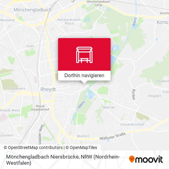 Mönchengladbach Niersbrücke Karte