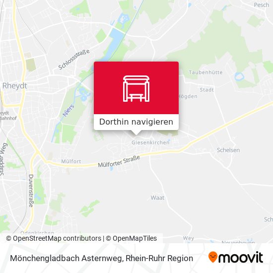 Mönchengladbach Asternweg Karte